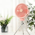 thumbnail image 5 of XISAOK 360° Rotatable Hanging Fan 3-speed Camping Fan 2400mah Ceiling Fan Desk Fan with Hook+Tripod Summer Must-have for Office, 5 of 21