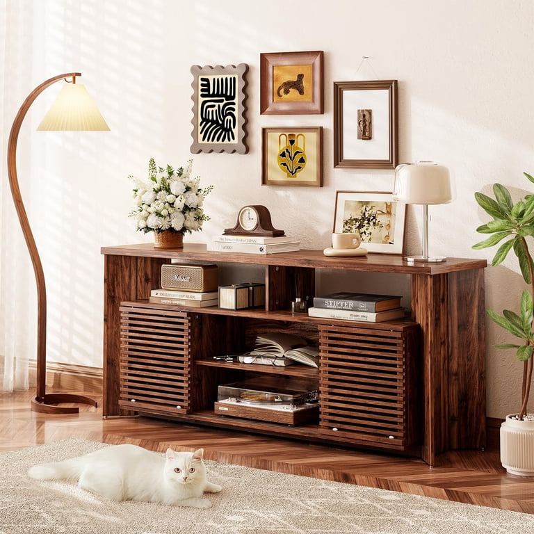 Flycity Mid Century Modern TV Stand for 55 60 65 Inch TVs