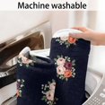 thumbnail image 5 of Sunflower and Flower White Pattern Non Slip Washable Kitchen Rug, Anti Fatigue Decorative Floor Mat for Sink Laundry and Home Use, 17"x47", 5 of 5