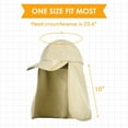 thumbnail image 6 of Tirrinia 2 In 1 Outdoors UPF 50+ UV Protection Sun Hat for Womens, One Size Female Sports Baseball Cap Gardening Fishing Hat with Neck Flap, Tan, 6 of 7