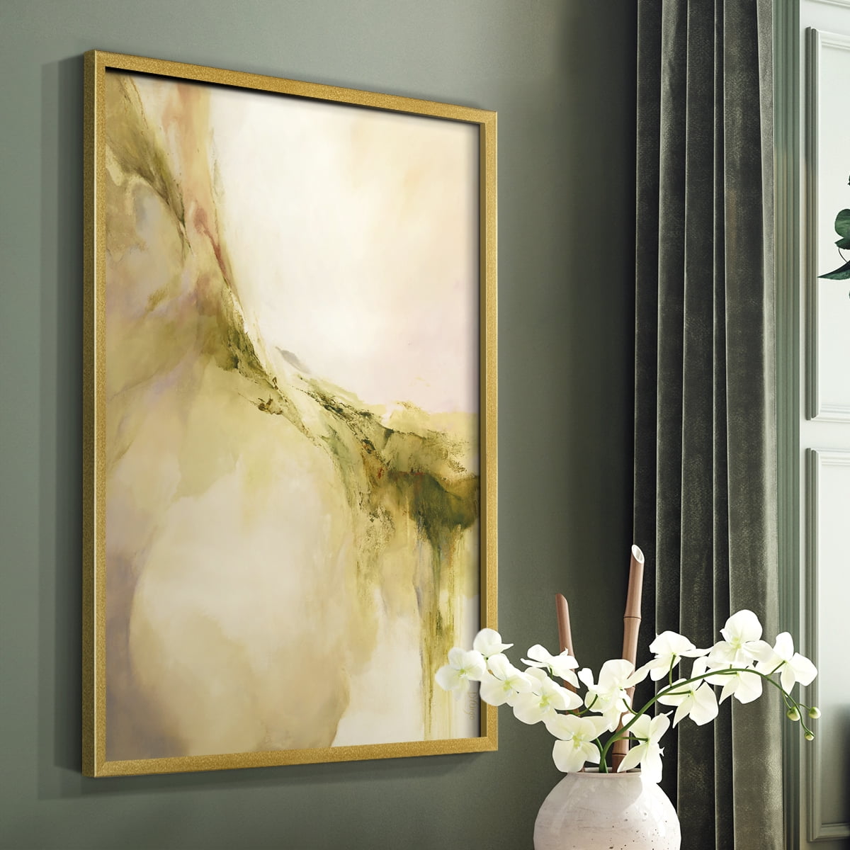 Terra Viridi in Paper Solid Wood 16 x 20 Framed Print