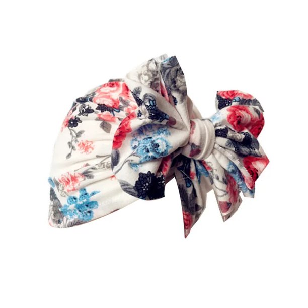 Turbante de algodón para recién nacido, gorro con lazo de leopardo, gorro de flores para la cabeza, accesorios para padres e hijos, 2023