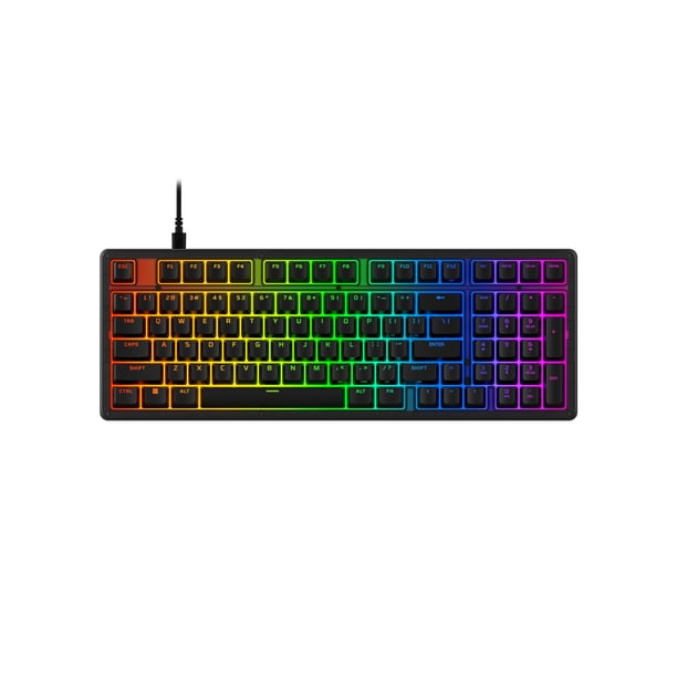 Teclado gamer HyperX Eve 1800 RGB de membrana negro