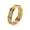 Gold, variant on Women's Stainless Steel High Polished Creative 3 in 1 Skinny Stacking Sandblasted Ring Gold Size 7