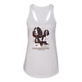 thumbnail image 2 of If It's Not an English Springer Spaniel It's Just a Dog Gift | Womens Dog Lover Jersey Racerback Tank Top, White, Large, 2 of 3