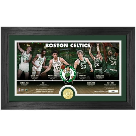 Highland Mint Boston Celtics NBA Timeline 12 x 20 Bronze Coin Photo Mint Highland Mint Boston Celtics NBA Timeline 12 x 20 Bronze Coin Photo Mint