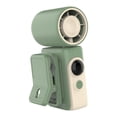 thumbnail image 2 of Ventilador portátil con clip, 4 velocidades de viento ajustables, resistente, ideal para oficina, dormitorio y hogar. Verde, 2 of 9