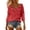 Red, variant on EDFBUYKRS Womens Tops Dressy Casual Long Sleeve Shirts for Women Color Block V Neck Shirts Tunic Tops Loose Blouses Black T Shirts Sweatshirts Pullover Plus Size Xl