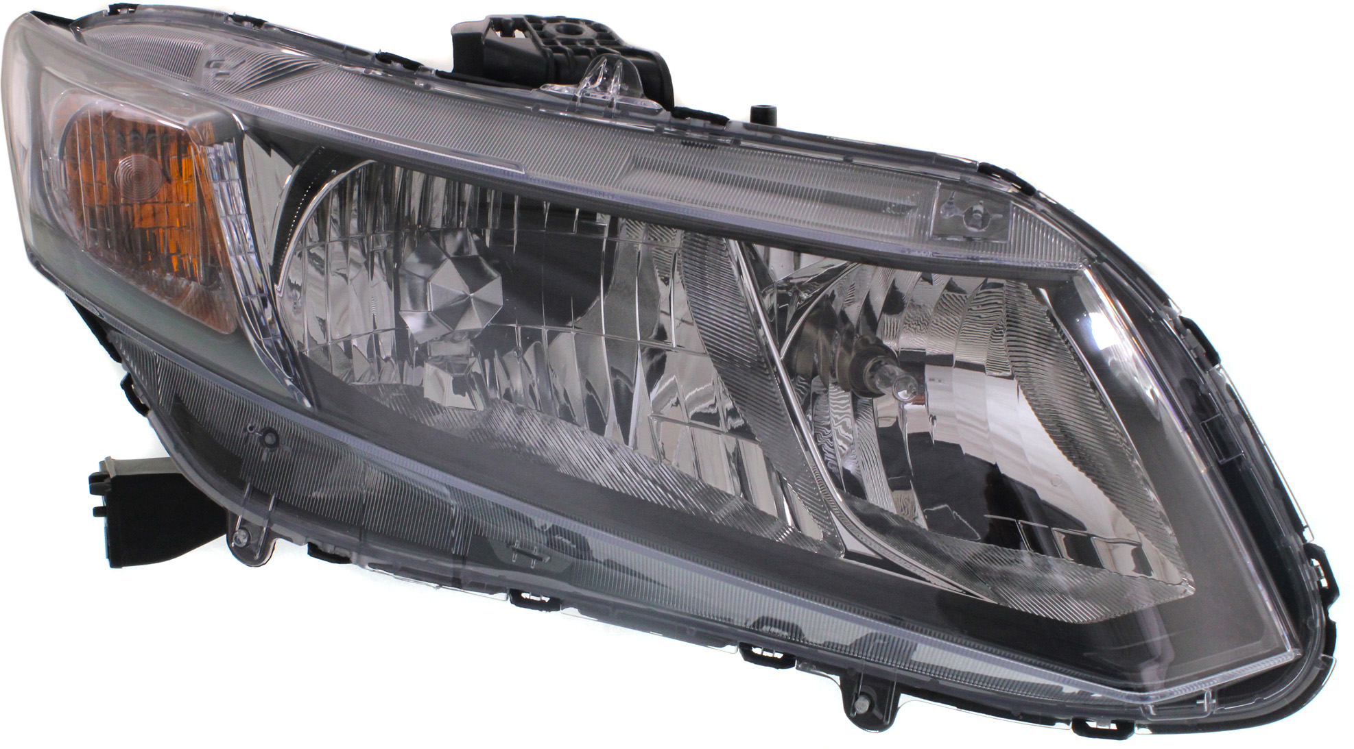 Headlight Compatible With 2013-2015 Honda Civic Right Passenger Halogen With bulb(s) CAPA Certified