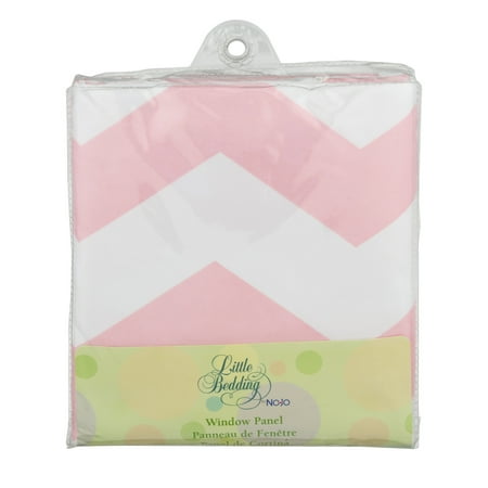 Little Bedding Window Panel , Pink Chevron, 1.0 CT