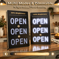 Led Open Signs For Business 40x14 Large Remote Dimmable Bright Cold ...