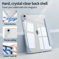 thumbnail image 2 of GKABXY Transparent case for iPad Air 11 inch (M3/M2) 2025/2024, iPad Air 5th/4th Generation 10.9 inch Case, with Pencil Holder, Trifold Stand,Blue, 2 of 8