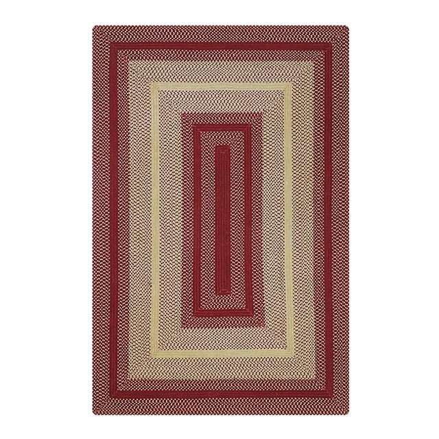 Homespice Décor 790118 4 x 4 Po. Dessous de Verre Rond à Tarte à la Cerise - Rouge, Naturel