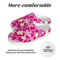 thumbnail image 6 of Rateoe Vintage Flowers Print Women's Men's Cotton Knit Slippers Lightweight Memory Foam Indoor House Shoes with Anti-Skid Sole-40/41, 6 of 7