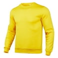 thumbnail image 2 of GrmtClth Crewneck Sweatshirt Men Relaxed Fit Long Sleeve Pullover Tops Thermal Casual Sweatshirt 2025 Fall Winter Yellow M, 2 of 4