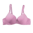 thumbnail image 5 of CFLVAEK Push Up Bras for Women Comfort Wireless Adjustable Straps Bra Full Coverage Seamless Bralettes Purple S, 5 of 5