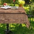 thumbnail image 7 of Vintage Brown Wooden Tablecloth, 60x84 Inch Natural Wood Grain Rectangle Fabric Table Cloth,Waterproof Table Cover for Farmhouse Dining Western Barn Themed Birthday Wedding Party Decor, 7 of 7