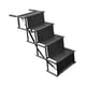 thumbnail image 3 of Rampa para perros para coche Jinwen Tela Oxford ligera 4 escalones Negro con estampado, 3 of 8