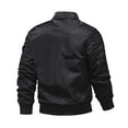 thumbnail image 4 of Men's Lightweight Jackets Fashion Casual Solid Color Pockets Zipper Long Sleeve Outwear Coat, 4 of 4