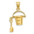 thumbnail image 4 of 14K 3D NAGS HEAD Bucket w/Shovel Charm K7863, 4 of 4
