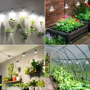 SANSI 72W Hanging Grow Light String, 6 LED Grow Light Bulbs, IP65 Waterproof Plant Grow Lamp
