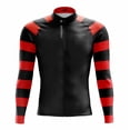 thumbnail image 5 of Maillot de ciclismo de invierno para hombre, ropa de ciclismo de manga larga con rayas, ropa térmica de malla/polar para primavera y otoño, ropa para bicicleta de montaña RIGHTTRACK, 5 of 5
