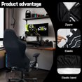 thumbnail image 3 of Fundas para sillas de juego, fundas elásticas para sillas de ordenador, fundas ergonómicas para sillas de oficina, para protección contra arañazos de gatos, fundas para sillas de juego de ordenador,, 3 of 8