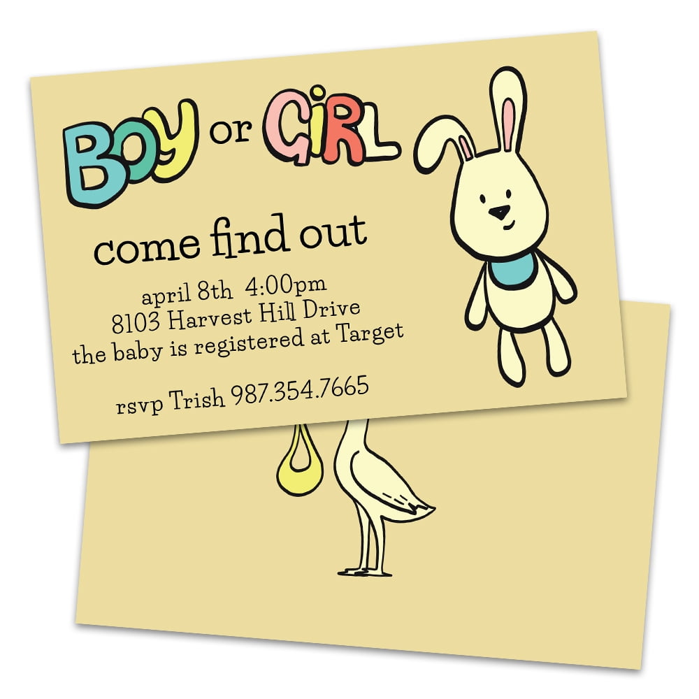 personalized baby shower invitations walmart