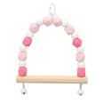 thumbnail image 2 of Hanging Swing Toy, Hook Birds Swing Toy Wooden Beads Bell  For Finches, 2 of 8