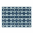 thumbnail image 1 of Navy Blue Cutting Board, Oriental Pattern in Patchwork Horizontal Design Eastern, Decorative Tempered Glass Cutting and Serving Board, Small Size, Pale Blue Dark Blue, by Ambesonne, 1 of 1