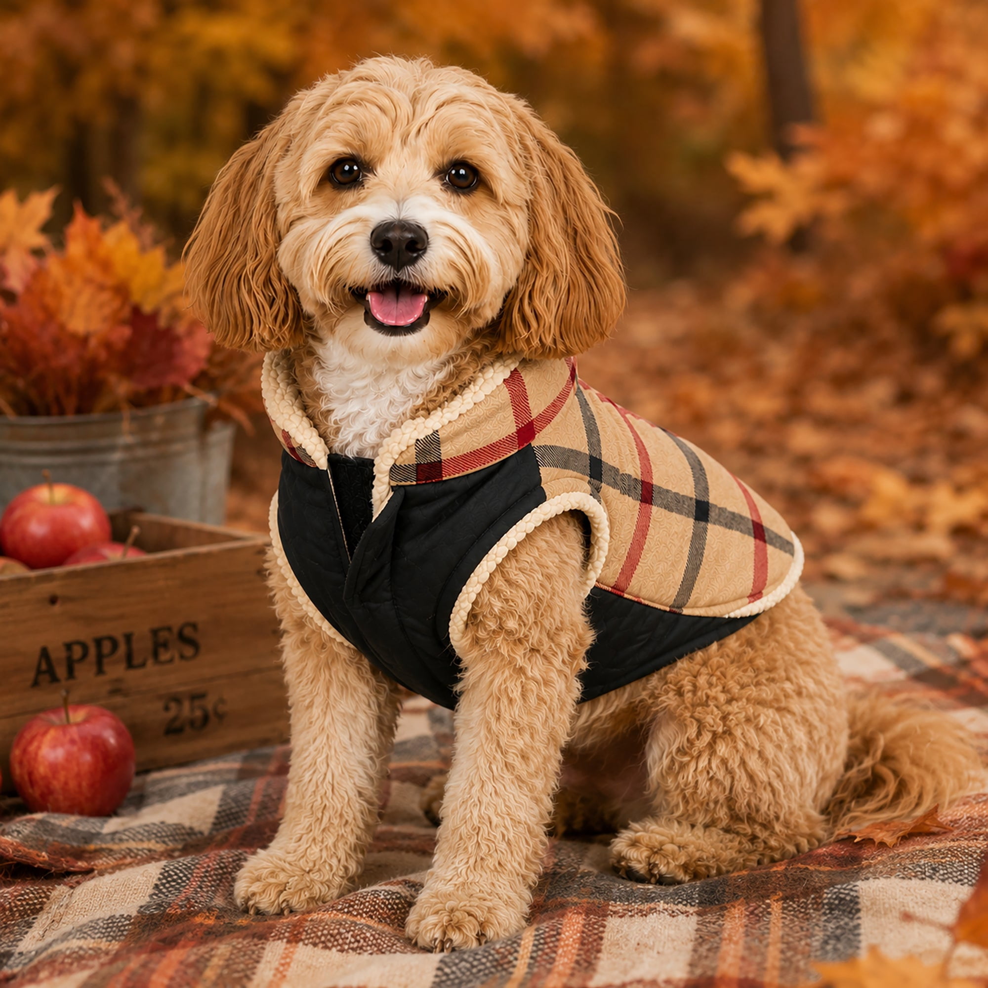 Pet Life ® 'Allegiance' Classical Insulated Plaid Fashion Dog Jacket