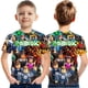 thumbnail image 1 of [5-14 Años] Roblox Primavera Verano Niños Niñas 3D Impreso Tops Cuello Redondo Anime Versión Coreana Camisetas Camisas Diarias, 1 of 4