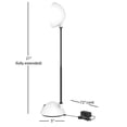 thumbnail image 5 of Adjustable Gooseneck Desk Lamp Adjustable Gooseneck by Lavish Home, White, 5 of 5