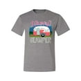 thumbnail image 3 of Happy Glamper | Fancy Camping Camper Van Caravan | Nature Lover Men's T-Shirt, Heather Grey, 4XL, 3 of 5