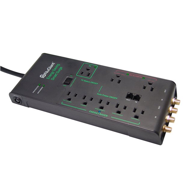 ProHT 8 Outlet Surge Protector Power Strip/ Extended Cord 6 ft (31002