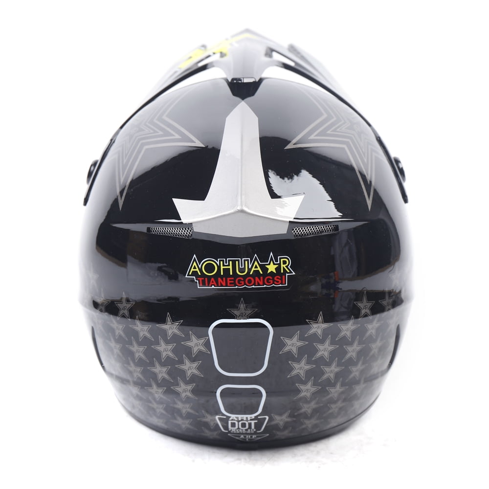 TOOL1SHOoo Multi-Color Unisex M/L Size Motocross Off-Road Riding Helmet + Goggle + Glove Kit Universal Kit L Size