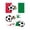 C, variant on Fan Stickers: National Soccer Temporary For Sports Events Easy To Apply -France