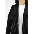 thumbnail image 4 of Blazer envolvente de vinipiel Roman Fashion /Tallas Extras, 2234 (Negro) negro 38, 4 of 7