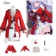 thumbnail image 2 of Peluca de disfraz de Clara para cosplay, juego Honkai: Star Rail Cosplay, traje rojo de Clara, cabello largo, ropa de fiesta de Halloween para mujeres y niñas, 2 of 4