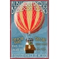 Albuquerque, New Mexico Hot Air Balloon Tours Vintage Sign