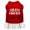 Red W/White, variant on Pet Dog Cat Dress Screen Printed, "Be Thankful For Me"