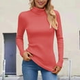 thumbnail image 2 of Wdgfv Knit Pullover Women Elegant High Neck Knitted Turtleneck Pullover Soft Warm Long Sleeve Top for Women Casual Winter Wear Comfortable Blouse, 2 of 5