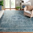 thumbnail image 3 of SAFAVIEH Tucson Donovan Oriental Machine Washable Area Rug, Green, 8' x 8' Square, 3 of 14