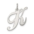 thumbnail image 1 of Pendentif Charme Collier Monogramme Initiale Lettre K en Argent Sterling 925, 1 of 8