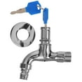 thumbnail image 1 of HEALEEP 1 Set Outside Tap Lock Silver Alloy Leak-proof Kitchen Tap for Home, 1 of 8
