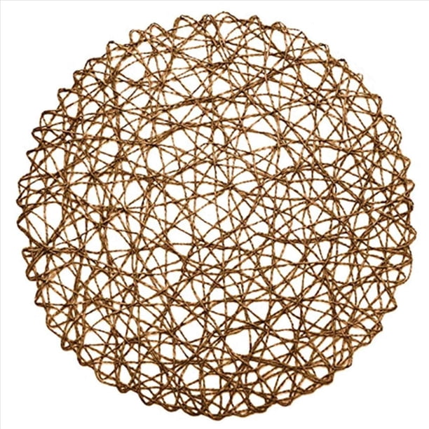 Manteles Individuales De Papel Redondos, Manteles Decorativos De De Cuerda Para Comidas, Fiestas Y Bodas 96PCS