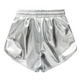 thumbnail image 3 of SILVERCELL Girls Metallic Dance Shorts for Athletic Sparkly Hot Pants for Girls 4-12 Years, 3 of 9