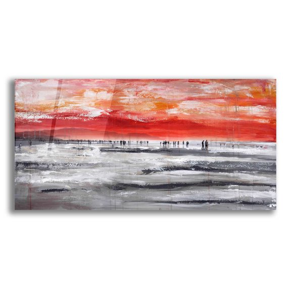 Epic Art 'Beach IV' by Summer, 24"x12"