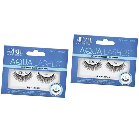 Ardell False Eyelashes 1 Pair - Aqua Lashes - 344 ( PACK OF 2 )