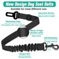 thumbnail image 3 of Eoperou Dog Seat Belt Adjustable Dog Car Harness - Retractable Restraint Dog Seatbelt Leash Nylon Pet Safety Seat Belt Elastic Bungee Buffer, 3 of 8